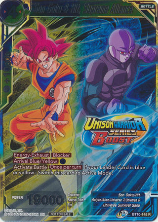 Son Goku & Hit, Supreme Alliance (Event Pack 08) (Alternate Foil) (BT10-145) [Tournament Promotion Cards] | Total Play