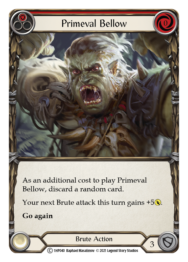 Primeval Bellow (Red) [1HP040] (History Pack 1) | Total Play
