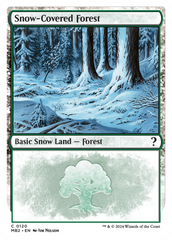 Snow-Covered Forest (White Border) [Mystery Booster 2] | Total Play