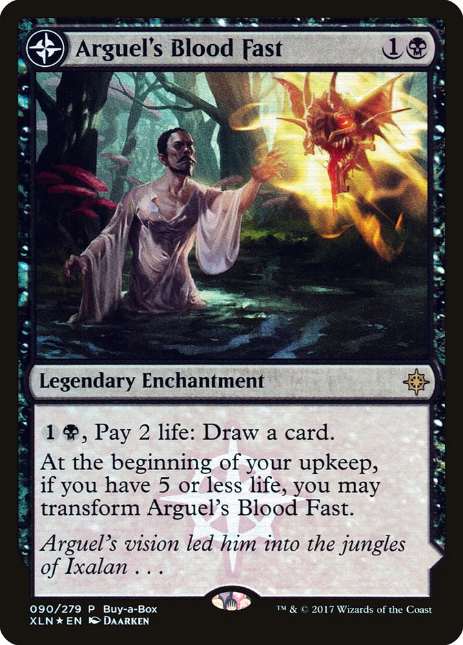 Arguel's Blood Fast // Temple of Aclazotz (Buy-A-Box) [Ixalan Treasure Chest] | Total Play