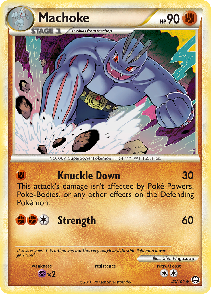 Machoke (40/102) [HeartGold & SoulSilver: Triumphant] | Total Play