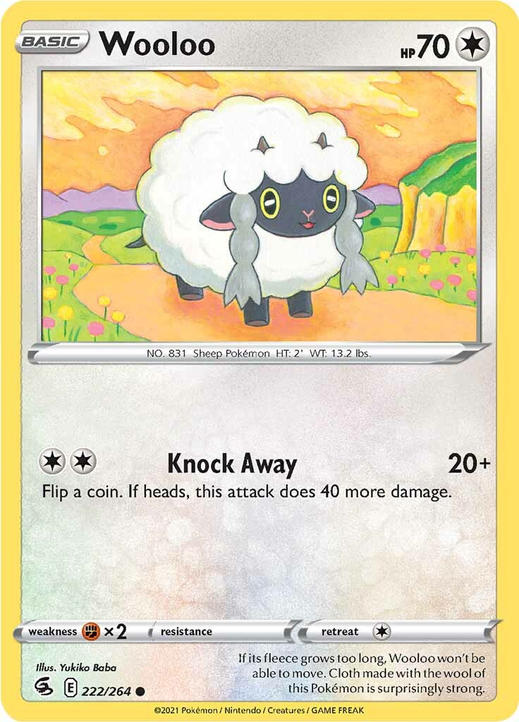 Wooloo (222/264) [Sword & Shield: Fusion Strike] | Total Play