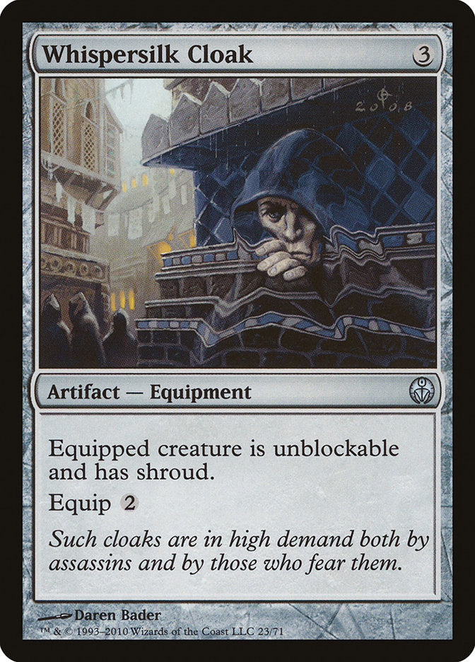 Whispersilk Cloak [Duel Decks: Phyrexia vs. the Coalition] | Total Play