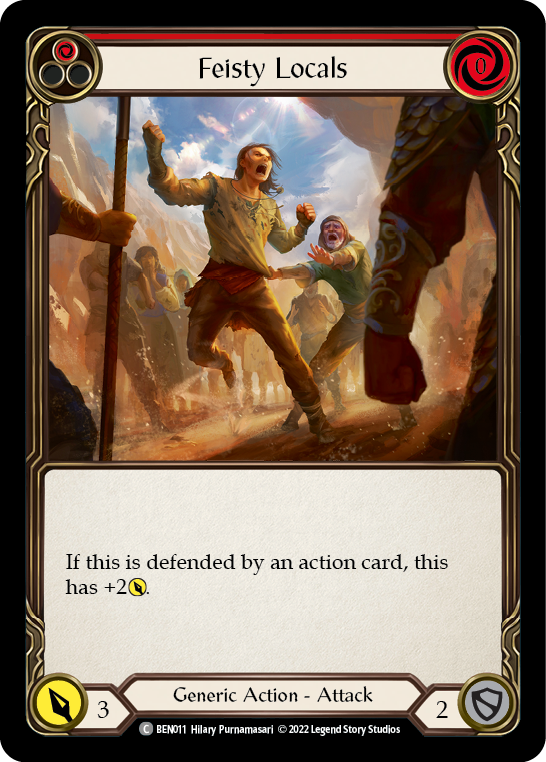 Feisty Locals (Red) [BEN011] (Outsiders Benji Blitz Deck) | Total Play