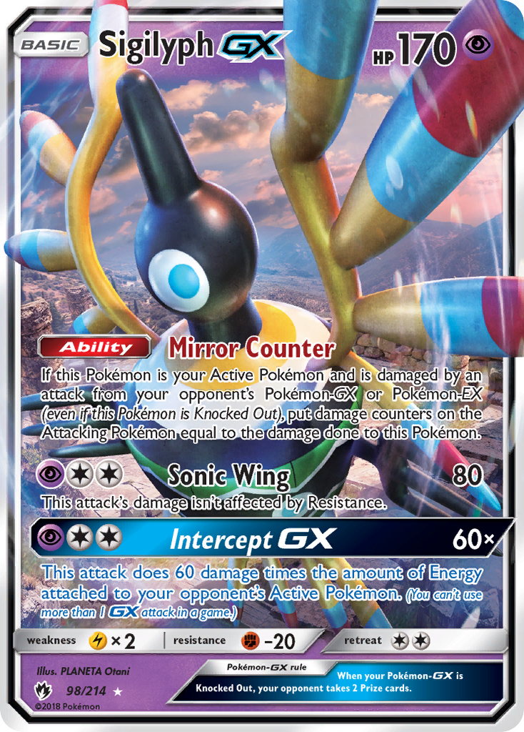 Sigilyph GX (98/214) [Sun & Moon: Lost Thunder] | Total Play