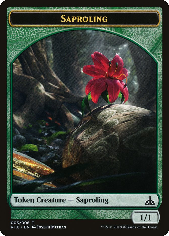 Saproling Token [Rivals of Ixalan Tokens] | Total Play