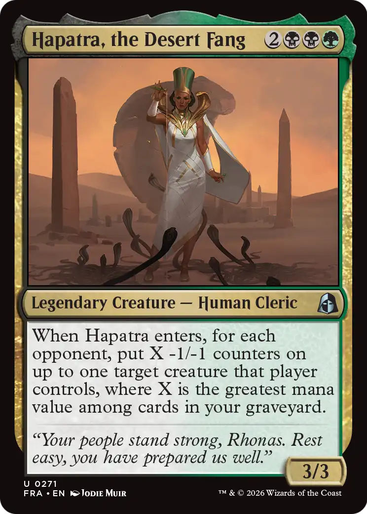 Hapatra, the Desert Fang [Reality Fracture] | Total Play