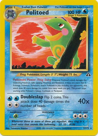 Politoed (27/75) [Neo Discovery Unlimited] | Total Play