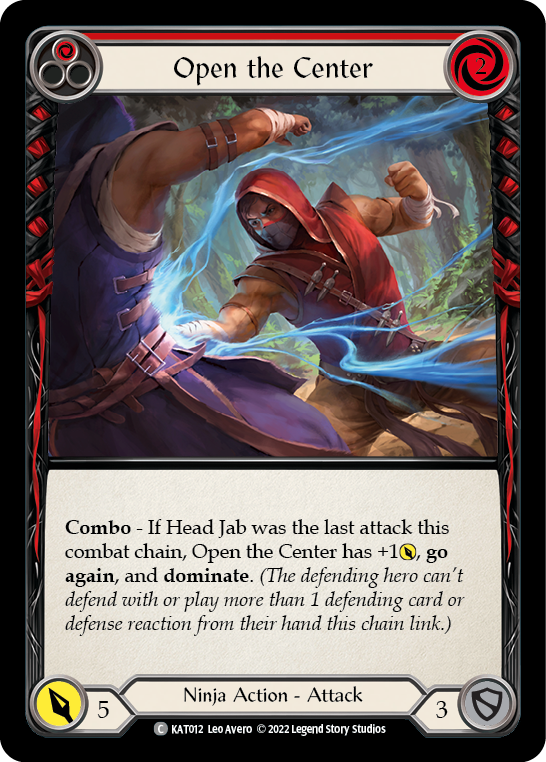 Open the Center (Red) [KAT012] (Outsiders Katsu Blitz Deck) | Total Play