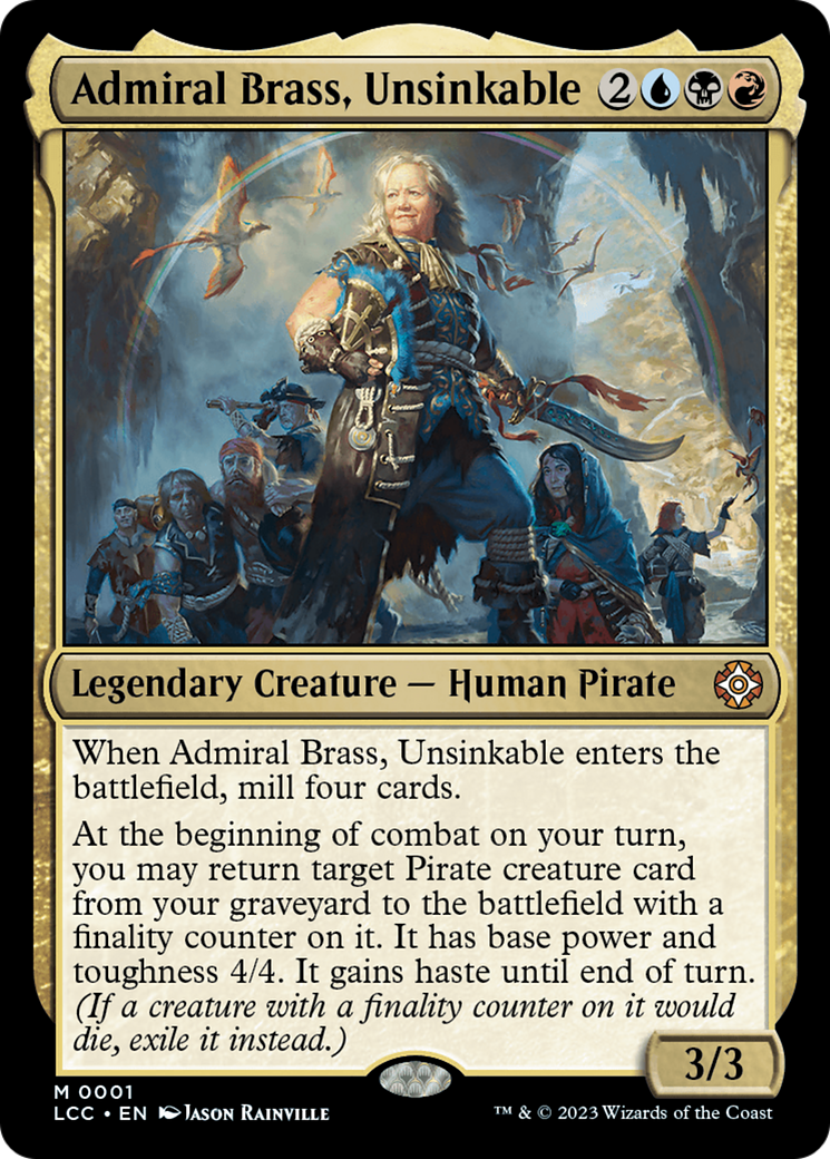 Admiral Brass, Unsinkable (Display Commander) [The Lost Caverns of Ixalan Commander] | Total Play