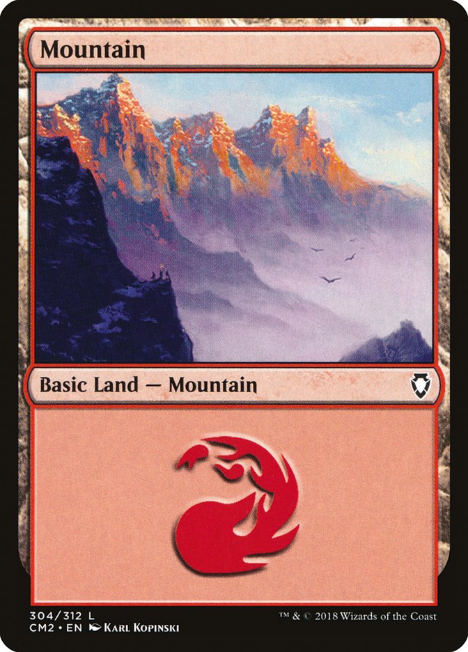 Mountain (304) [Commander Anthology Volume II] | Total Play