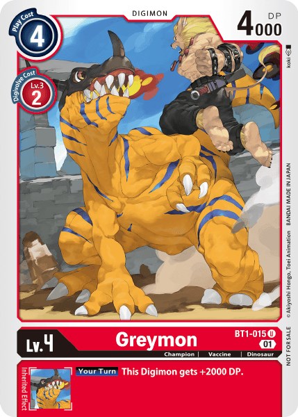 Greymon [BT1-015] (Tamer Party Vol. 3) [Release Special Booster Promos] | Total Play