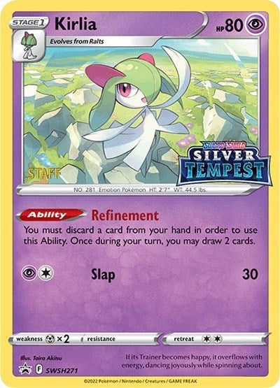 Kirlia (SWSH271) (Prerelease) (Staff) [Sword & Shield: Black Star Promos] | Total Play