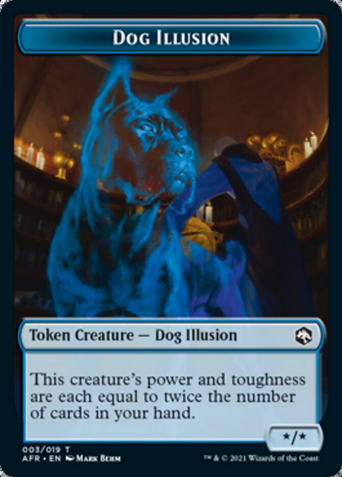 Dog Illusion // Vecna Double-Sided Token [Dungeons & Dragons: Adventures in the Forgotten Realms Tokens] | Total Play