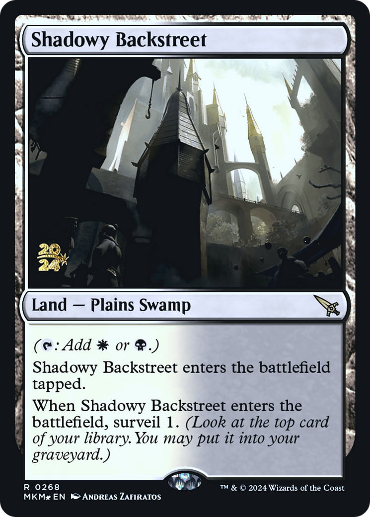 Shadowy Backstreet [Murders at Karlov Manor Prerelease Promos] | Total Play