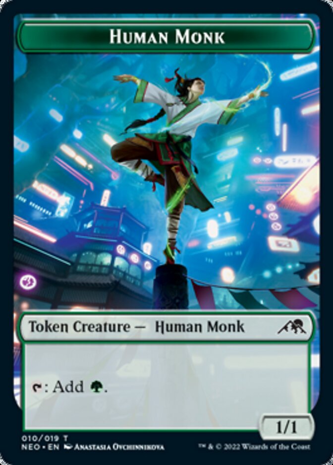 Human Monk Token [Kamigawa: Neon Dynasty Tokens] | Total Play