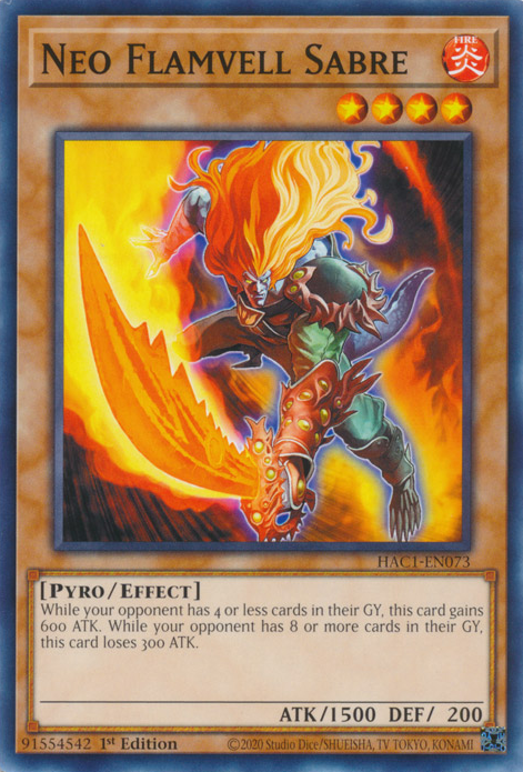 Neo Flamvell Sabre [HAC1-EN073] Common | Total Play