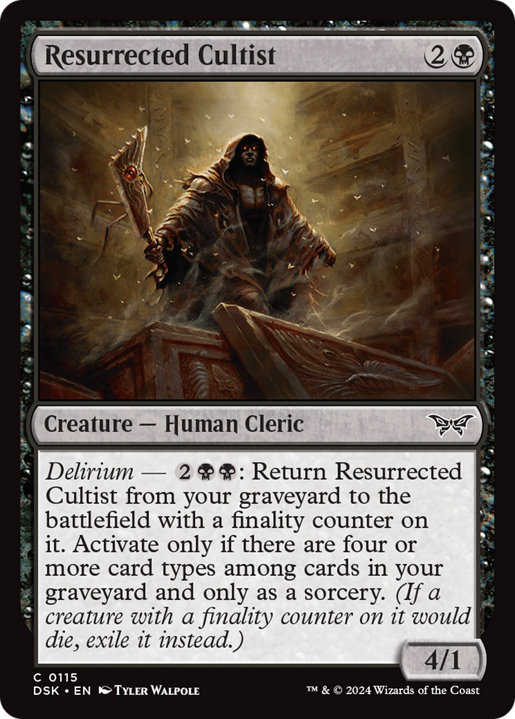 Resurrected Cultist [Duskmourn: House of Horror] | Total Play