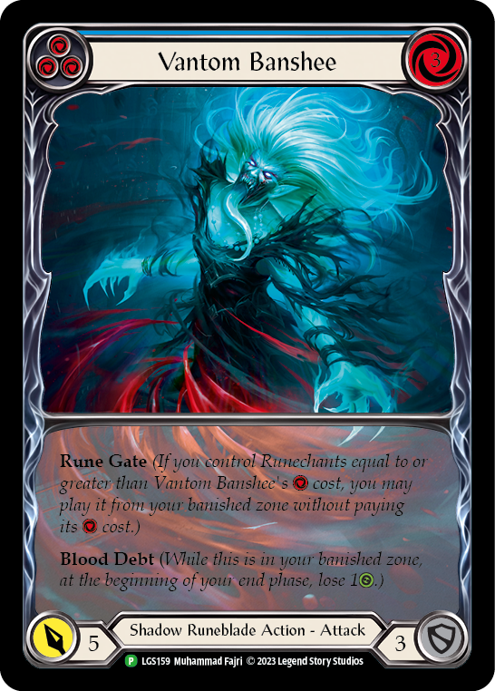 Vantom Banshee (Blue) (Extended Art) [LGS159] (Promo)  Rainbow Foil | Total Play