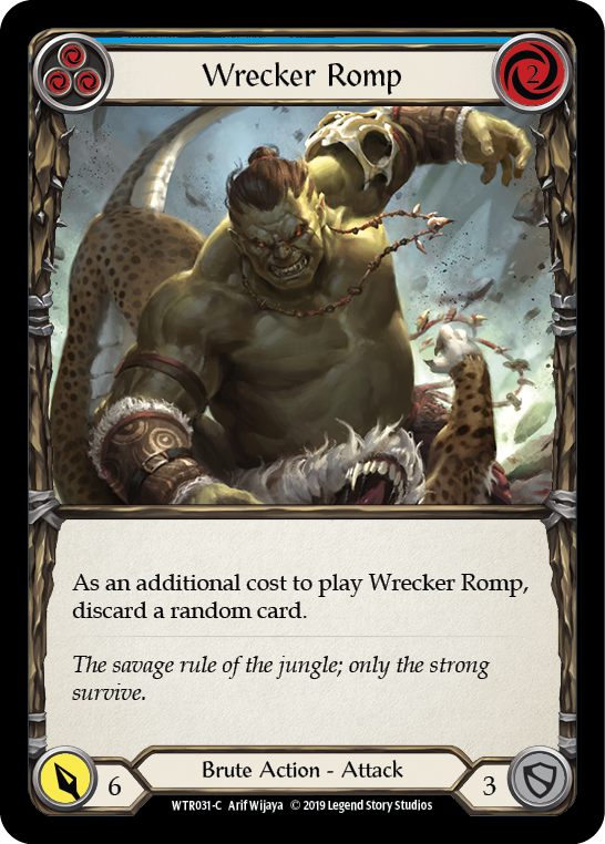 Wrecker Romp (Blue) [WTR031-C] (Welcome to Rathe)  Alpha Print Normal | Total Play