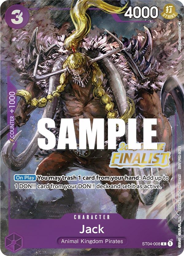Jack (Online Regional 2023) [Finalist] [One Piece Promotion Cards] | Total Play