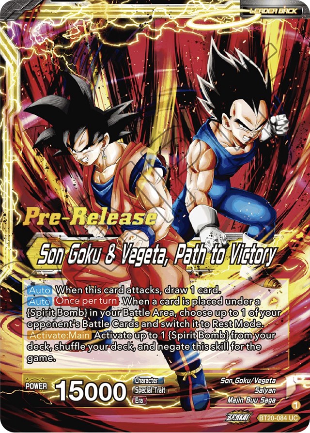 SS Vegito // Son Goku & Vegeta, Path to Victory (BT20-084) [Power Absorbed Prerelease Promos] | Total Play