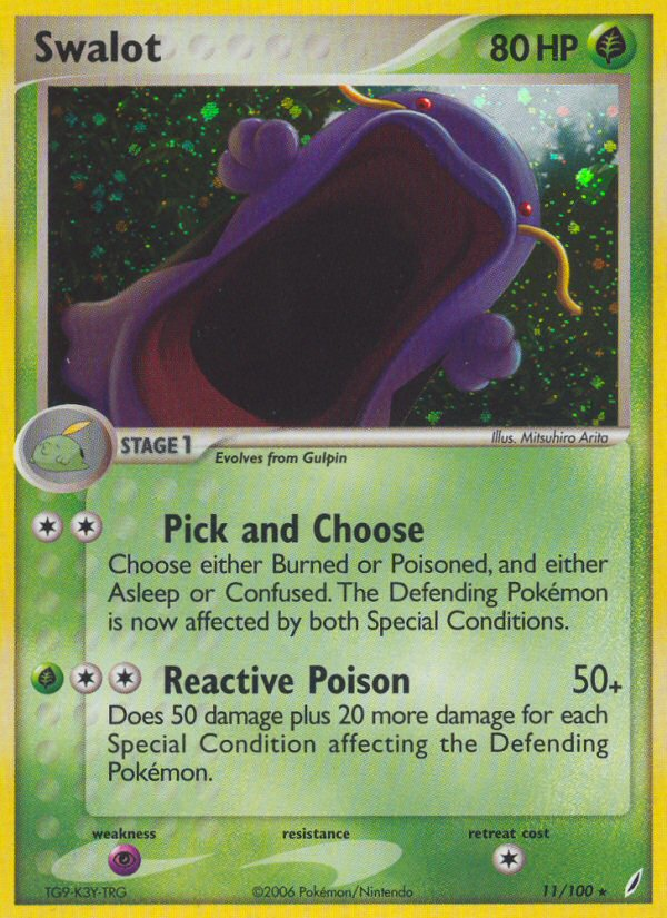 Swalot (11/100) [EX: Crystal Guardians] | Total Play