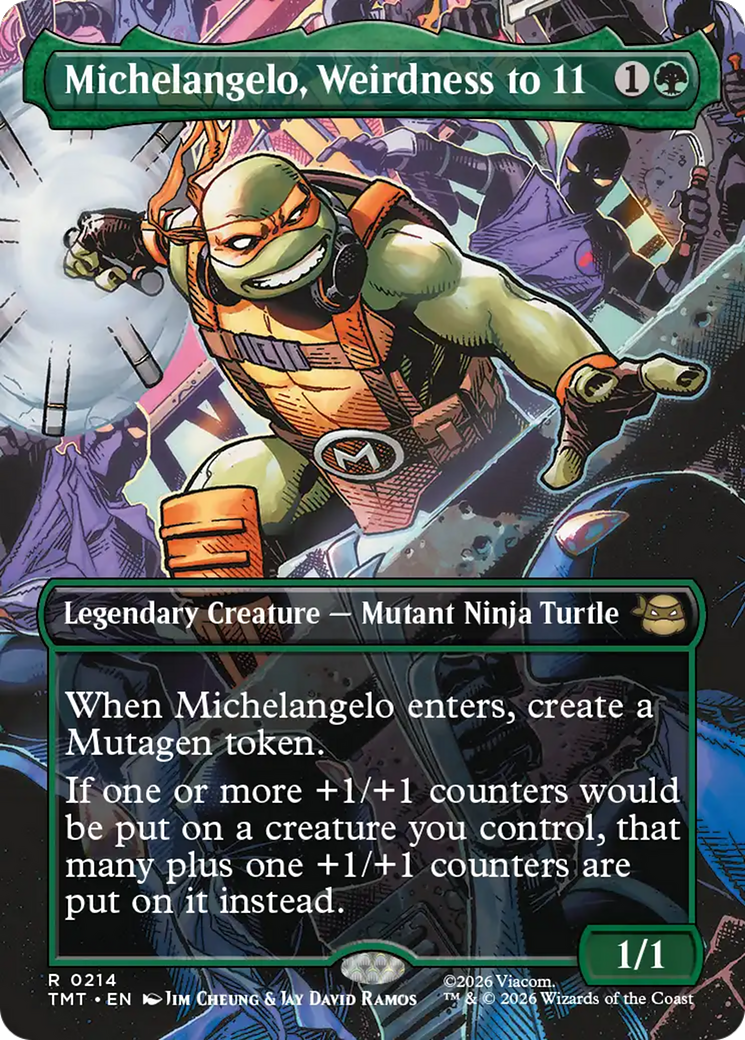 Michelangelo, Weirdness to 11 (Borderless) [Teenage Mutant Ninja Turtles] | Total Play
