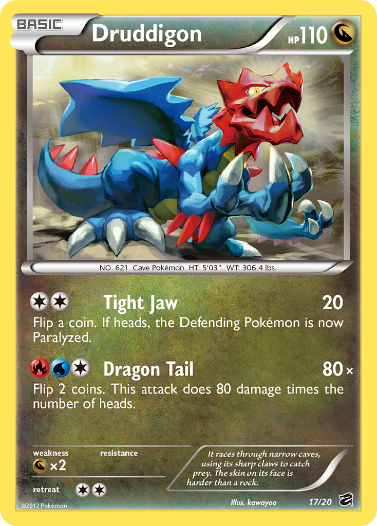 Druddigon (17/20) [Black & White: Dragon Vault] | Total Play
