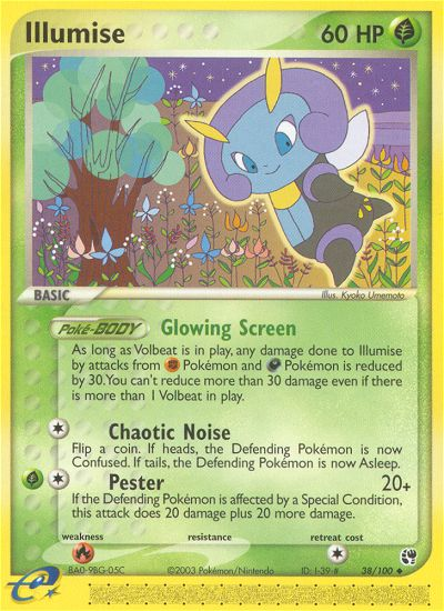 Illumise (38/100) [EX: Sandstorm] | Total Play