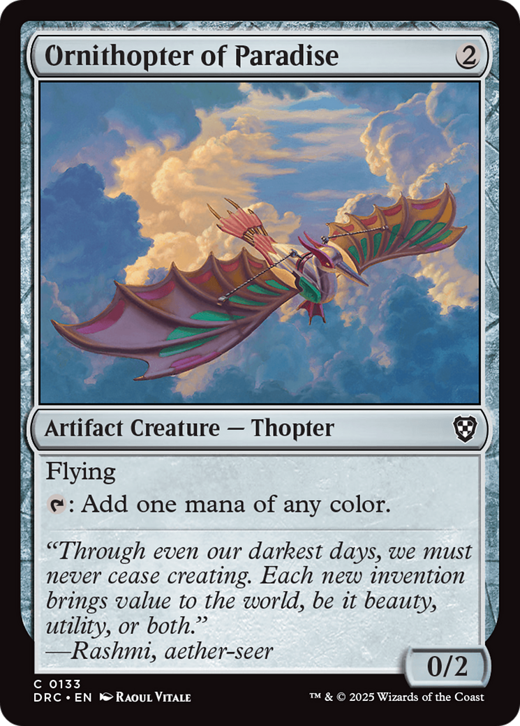 Ornithopter of Paradise [Aetherdrift Commander] | Total Play