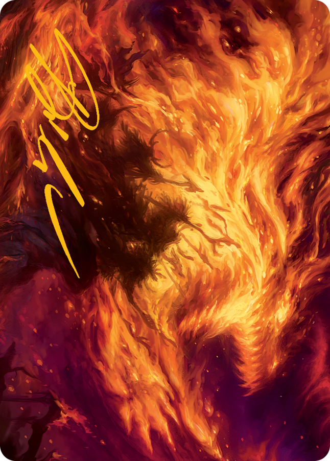 Stoke the Flames Art Card (Gold-Stamped Signature) [March of the Machine Art Series] | Total Play