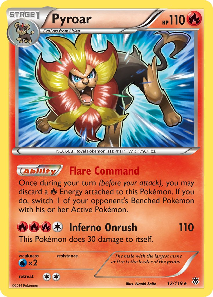 Pyroar (12/119) (Theme Deck Exclusive) [XY: Phantom Forces] | Total Play