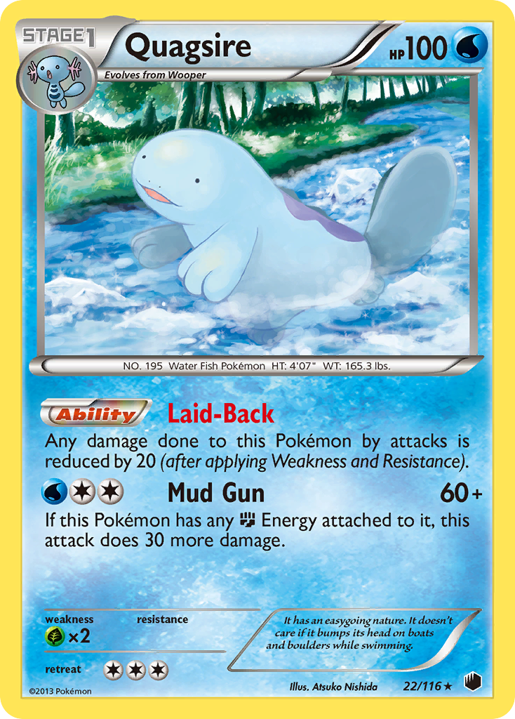 Quagsire (22/116) [Black & White: Plasma Freeze] | Total Play