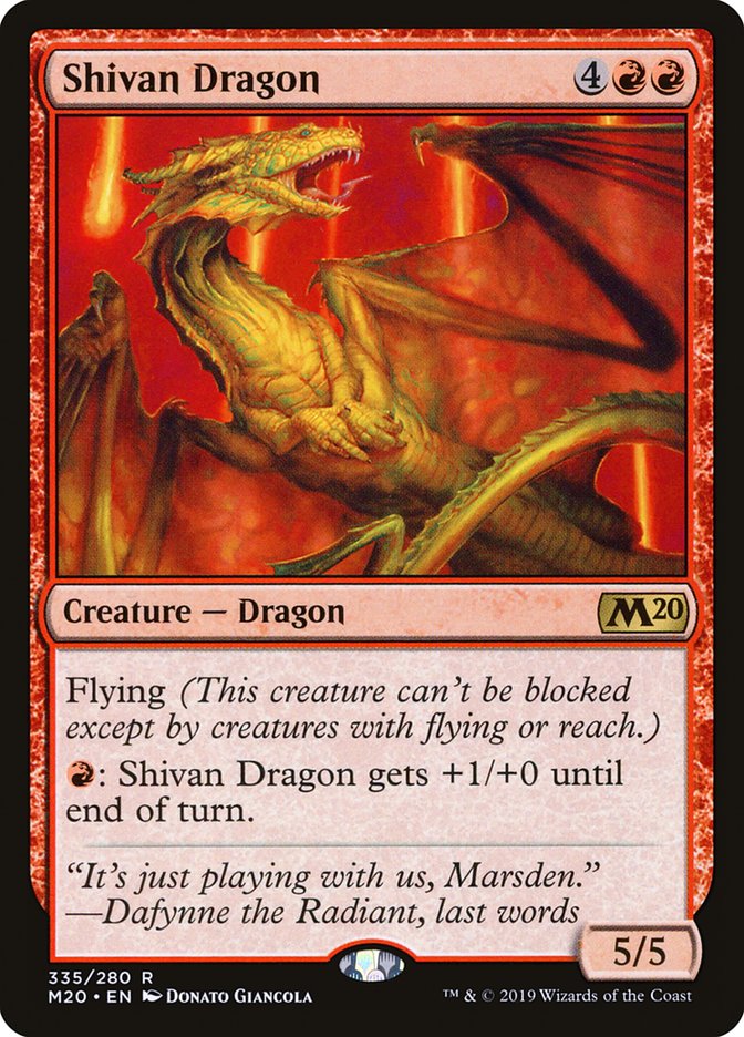 Shivan Dragon [Core Set 2020] | Total Play