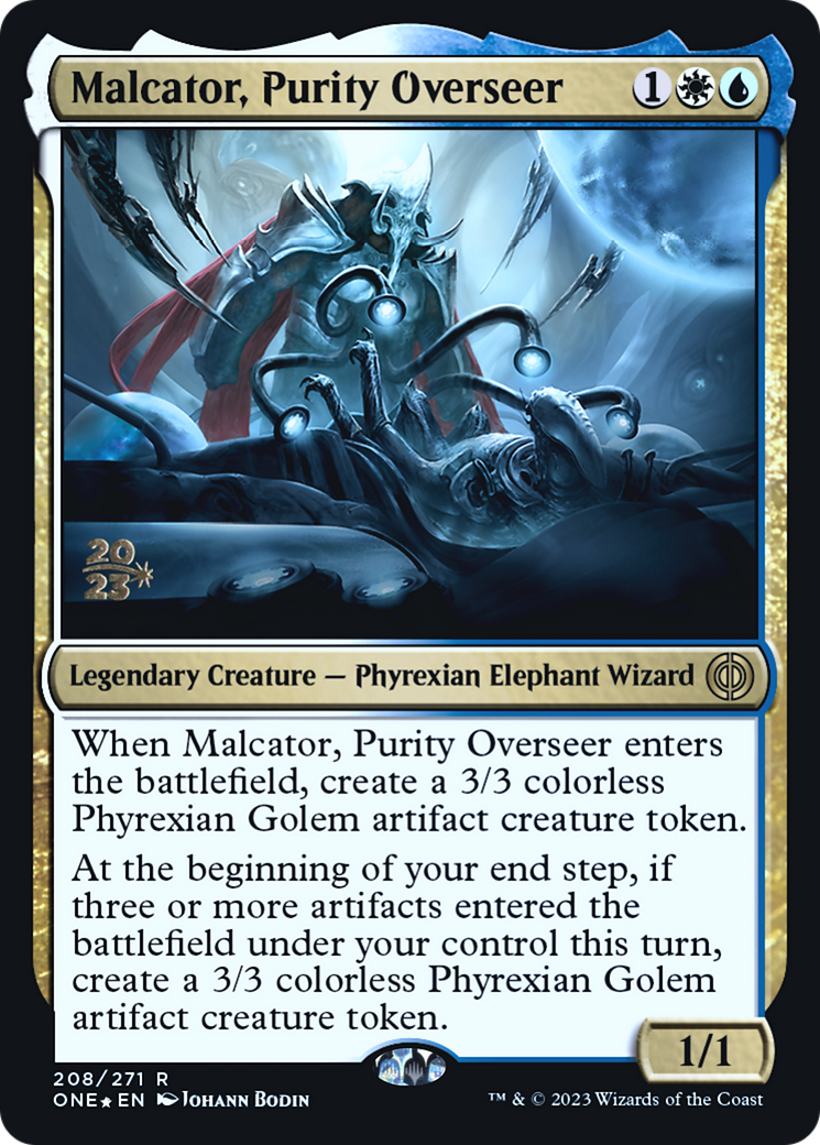 Malcator, Purity Overseer [Phyrexia: All Will Be One Prerelease Promos] | Total Play