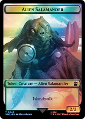 Dalek // Alien Salamander Double-Sided Token (Surge Foil) [Doctor Who Tokens] | Total Play