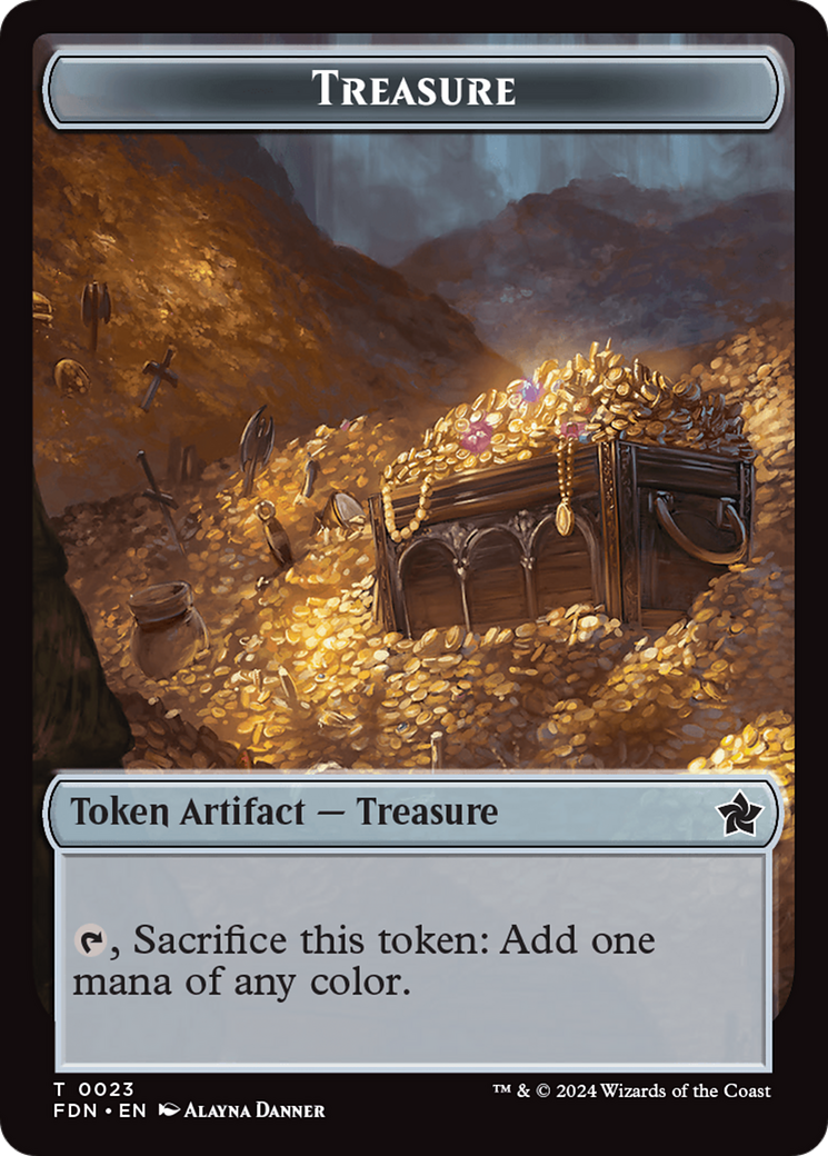 Food // Treasure Double-Sided Token [Foundations Tokens] | Total Play