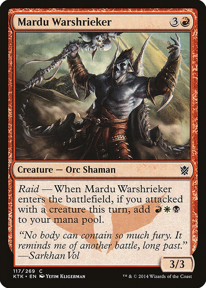 Mardu Warshrieker [Khans of Tarkir] | Total Play