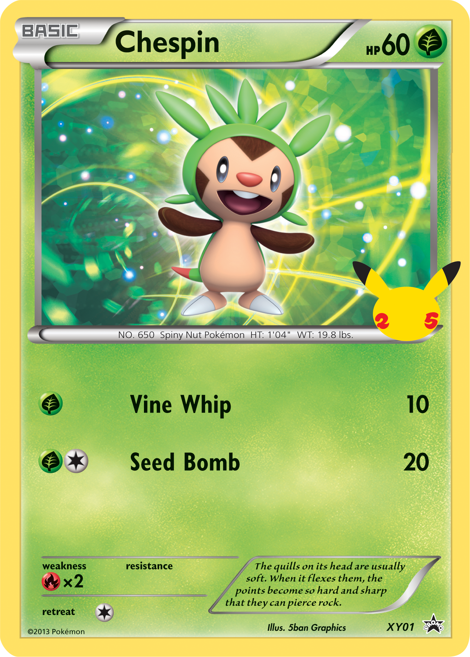 Chespin (XY01) (Jumbo Card) [First Partner Pack] | Total Play