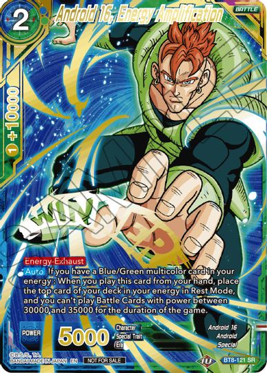 Android 16, Energy Amplification (Alternate Art Set 2021 Vol. 2) (BT8-121) [Tournament Promotion Cards] | Total Play