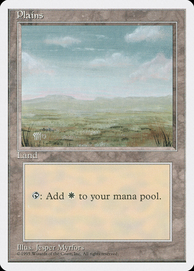 Plains (Signature on Left) [Fourth Edition] | Total Play