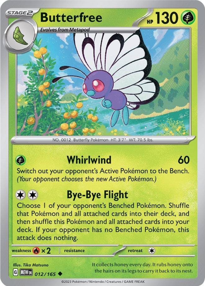 Butterfree (012/165) [Scarlet & Violet 151] | Total Play