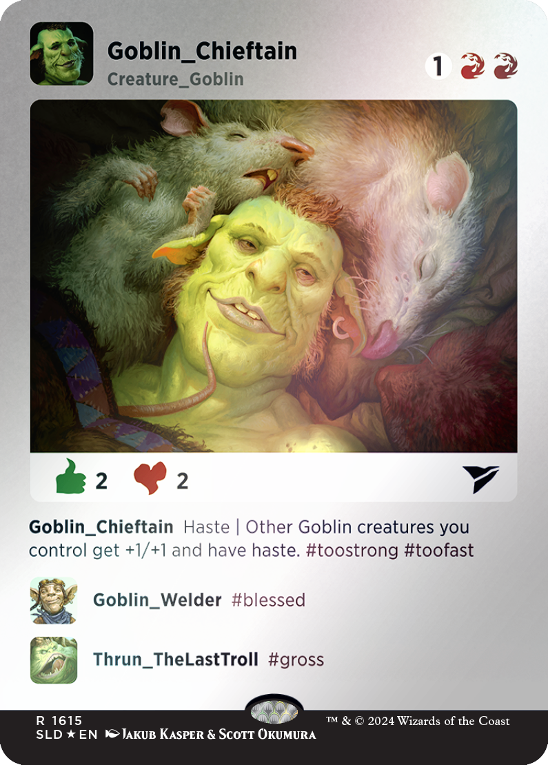 Goblin Chieftain (Rainbow Foil) [Secret Lair Drop Series] | Total Play