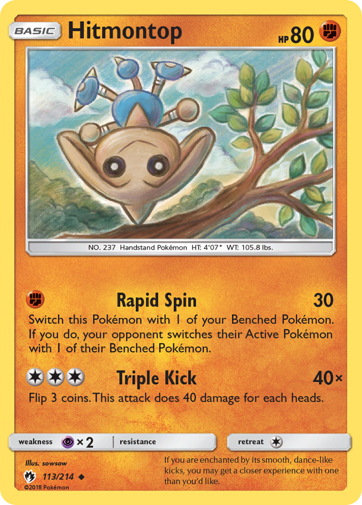 Hitmontop (113/214) [Sun & Moon: Lost Thunder] | Total Play