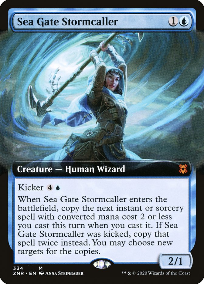 Sea Gate Stormcaller (Extended Art) [Zendikar Rising] | Total Play