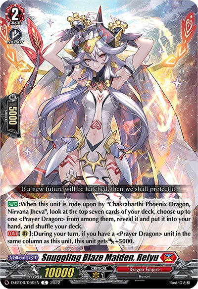 Snuggling Blaze Maiden, Reiyu (D-BT06/059EN) [Blazing Dragon Reborn] | Total Play