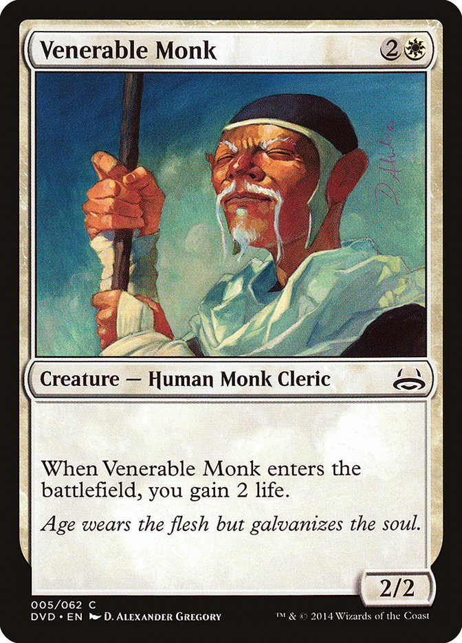 Venerable Monk (Divine vs. Demonic) [Duel Decks Anthology] | Total Play
