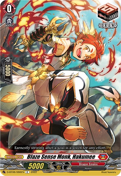 Blaze Sense Monk, Hakumee (D-BT06/066EN) [Blazing Dragon Reborn] | Total Play