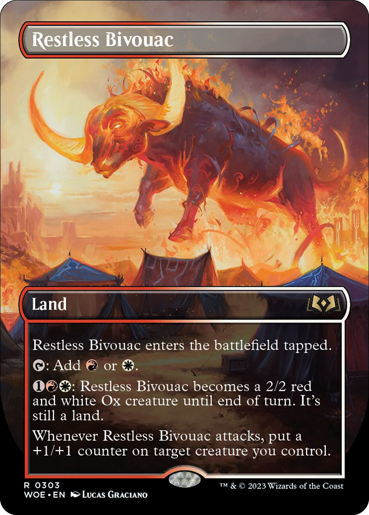 Restless Bivouac (Borderless Alternate Art) [Wilds of Eldraine] | Total Play